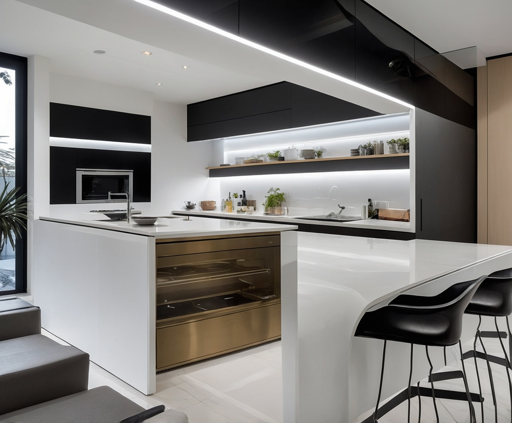 Cocina moderna y funcional tras renovación.