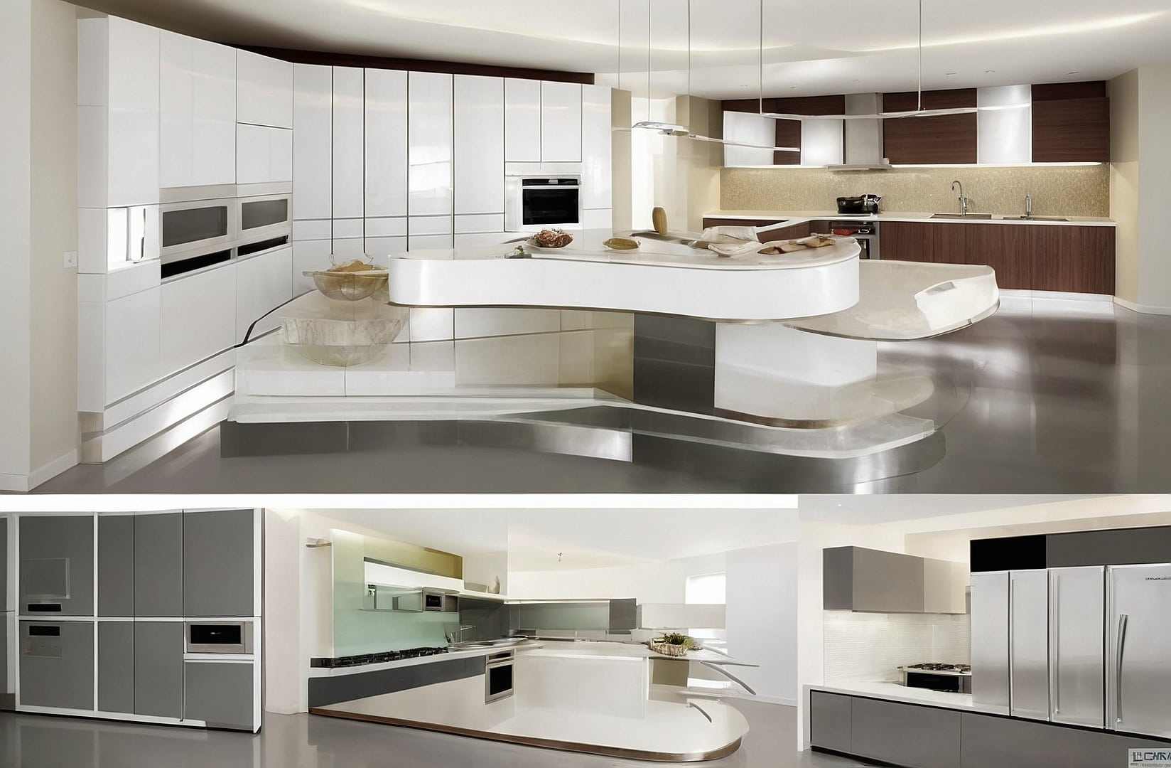 Cocina eficiente y moderna.